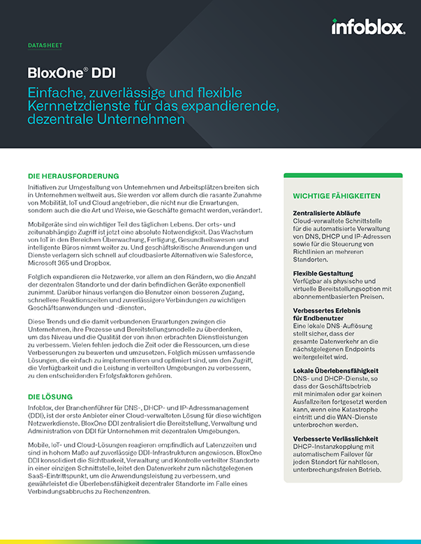 BloxOne DDI