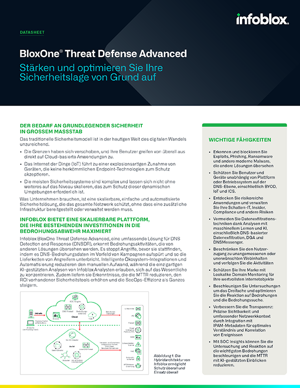 BloxOne Threat Defense Advanced